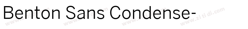 Benton Sans Condense字体转换